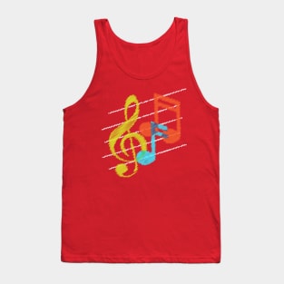 Scribbled Notes Tank Top